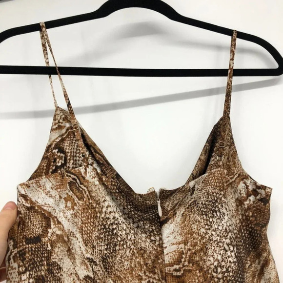 Guess snakeskin cowl neck mini slip dress Lucy NWT - Picture 8 of 16